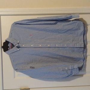 Ralph Lauren Blue/White Plaid Button Down Shirt